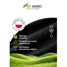 Геотекстиль П-130 (1,6*25м) - чорний ///GF Agro Польща)