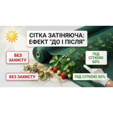 Сітка затіняюча темно-зелена 60%*2м*100м Рулон // Agrimpex